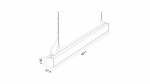 LUMINES DILEDA Linear LED Luminaire - white lacquered - 4000K - 180cm